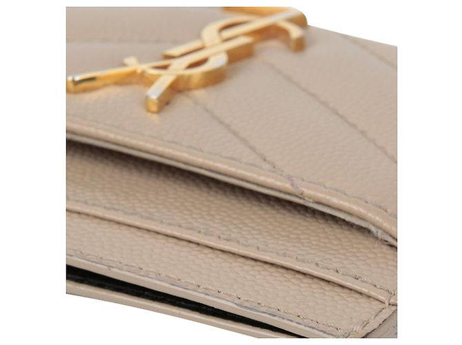 Saint Laurent Tarjetero Monogram Castaño - vista 10
