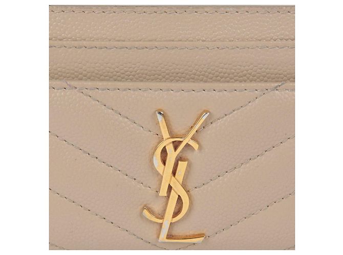 Saint Laurent Tarjetero Monogram Castaño - vista 3