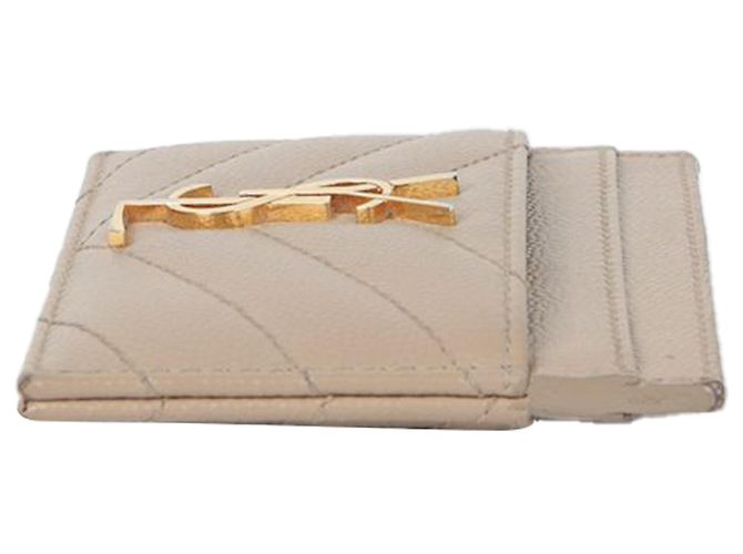 Saint Laurent Tarjetero Monogram Castaño - vista 5