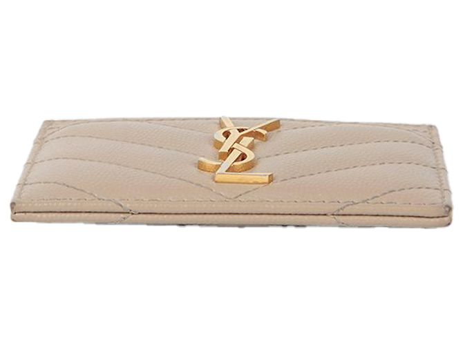 Saint Laurent Tarjetero Monogram Castaño - vista 6