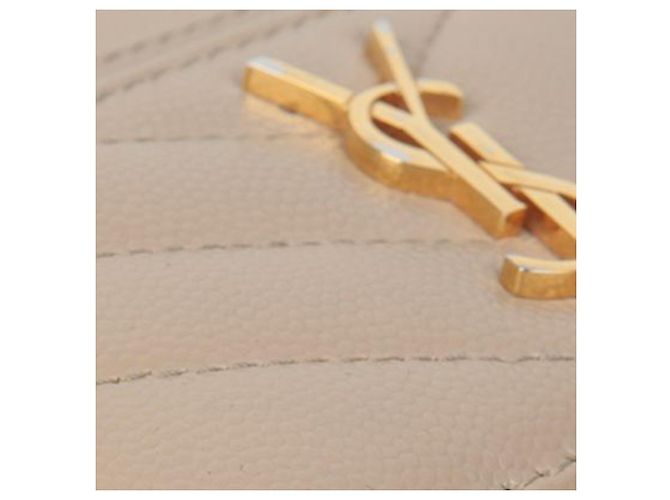 Saint Laurent Tarjetero Monogram Castaño - vista 8