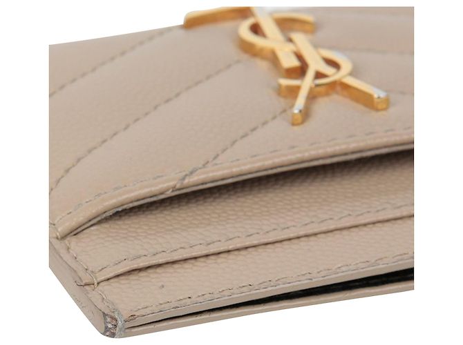 Saint Laurent Tarjetero Monogram Castaño - vista 9