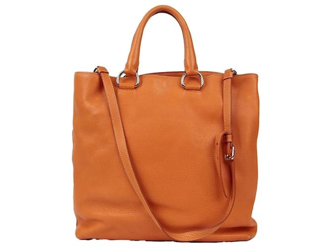 Prada Borsa tote a spalla Arancione - vista 4