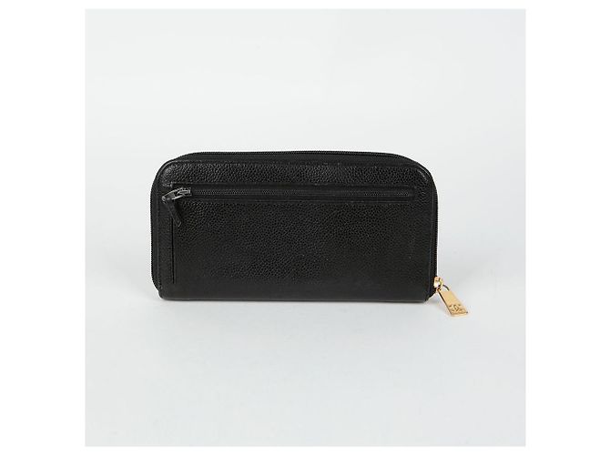 Chanel Portafoglio lungo Timeless in pelle Caviar Nero - vista 3