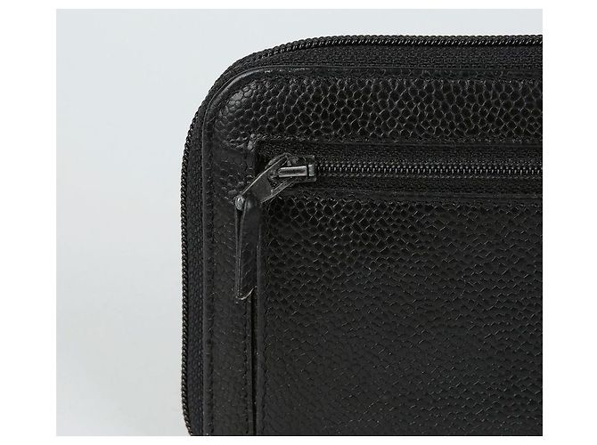 Chanel Portafoglio lungo Timeless in pelle Caviar Nero - vista 4