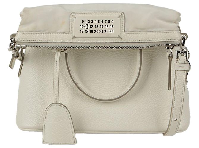 Maison Martin Margiela Mini bolso tote de hombro Blanco - vista 2