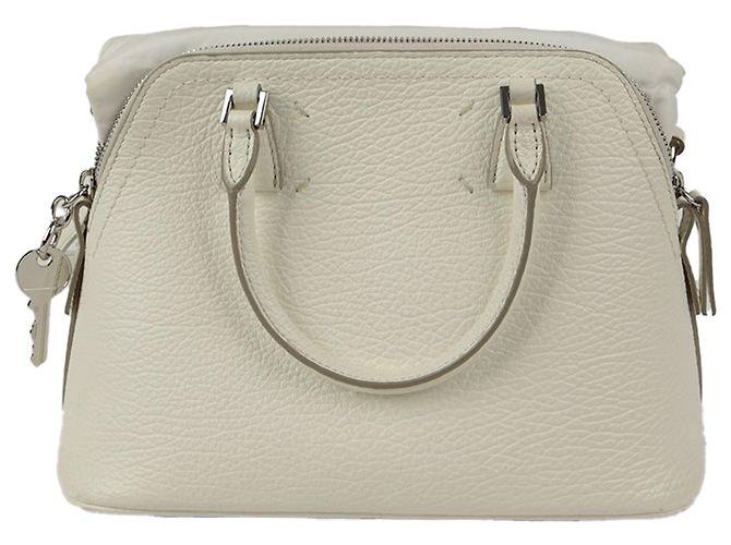 Maison Martin Margiela Mini bolso tote de hombro Blanco - vista 5