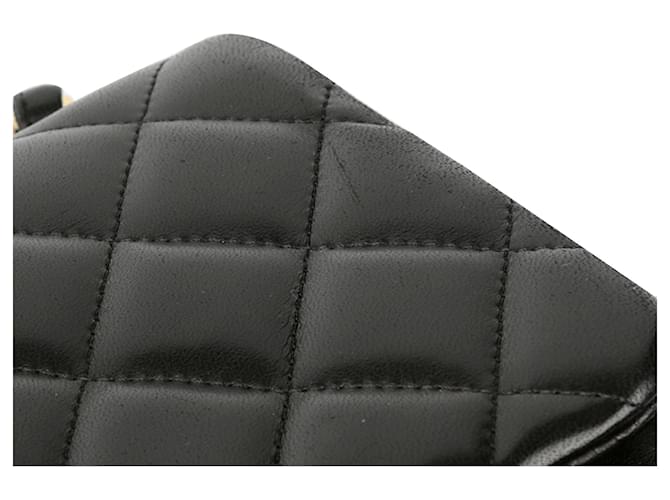 Chanel Borsa a tracolla con patta classica Large Nero - vista 10