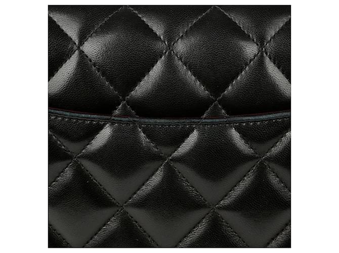Chanel Borsa a tracolla con patta classica Large Nero - vista 5