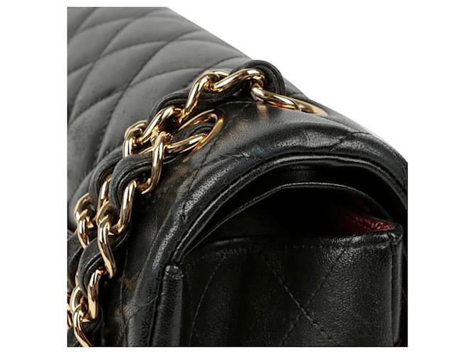 Chanel Borsa a tracolla con patta classica Large Nero - vista 8
