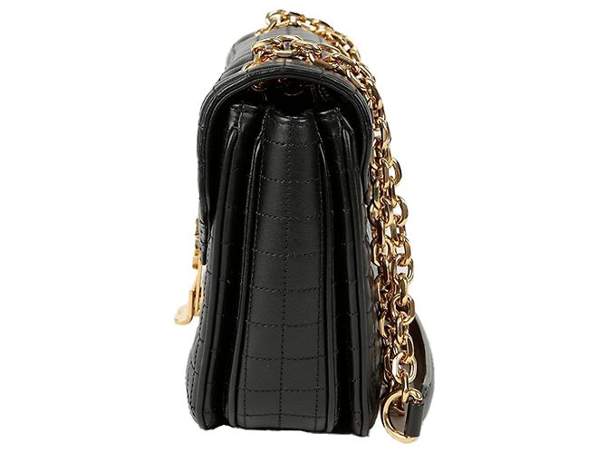 Céline Borsa a tracolla trapuntata media Nero - vista 6