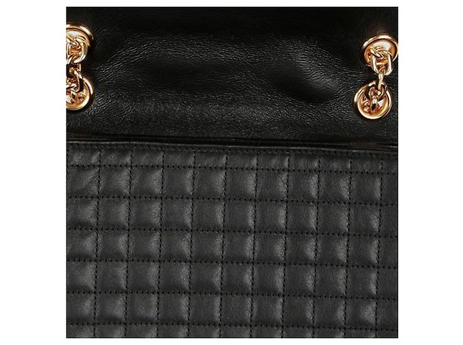 Céline Borsa a tracolla trapuntata media Nero - vista 9
