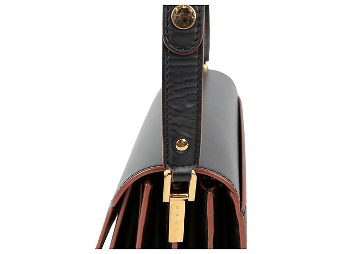Marni Borsa a tracolla e crossbody Trunk Medium Nero - vista 6