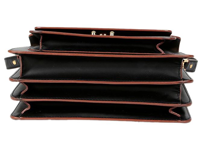 Marni Borsa a tracolla e crossbody Trunk Medium Nero - vista 7
