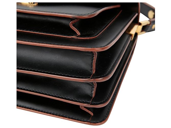 Marni Borsa a tracolla e crossbody Trunk Medium Nero - vista 8