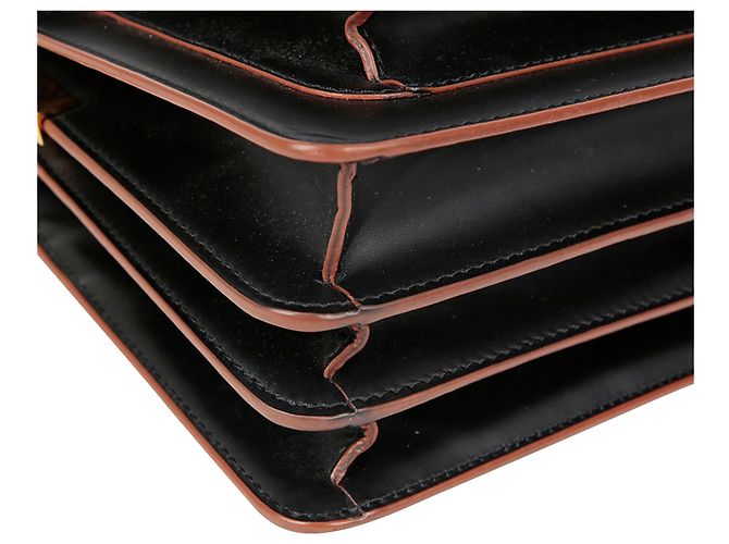 Marni Borsa a tracolla e crossbody Trunk Medium Nero - vista 9