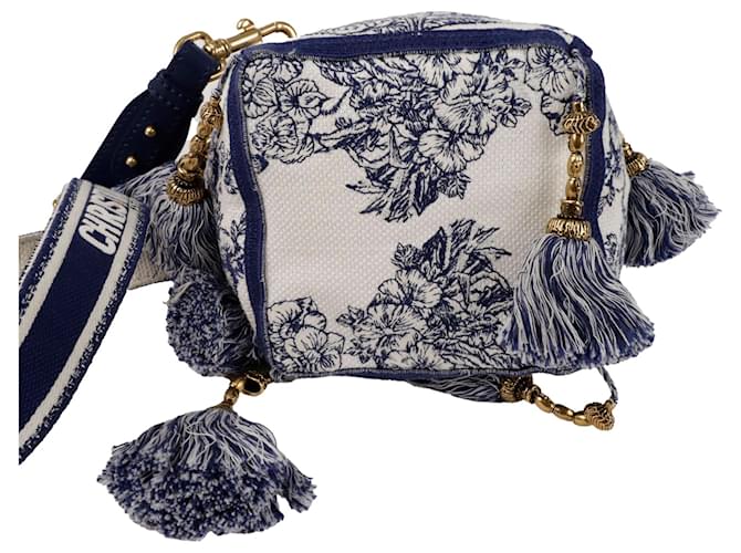 Dior Borsa a tracolla a secchiello Diable Blu - vista 6