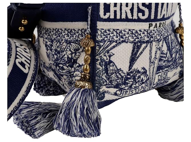 Dior Borsa a tracolla a secchiello Diable Blu - vista 7