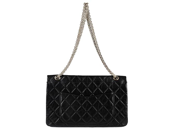 Chanel Borsa Maxi con patta a tracolla e a spalla Nero - vista 5
