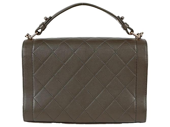 Chanel Borsa Tote a Spalla Label Click Medium Grigio - vista 5