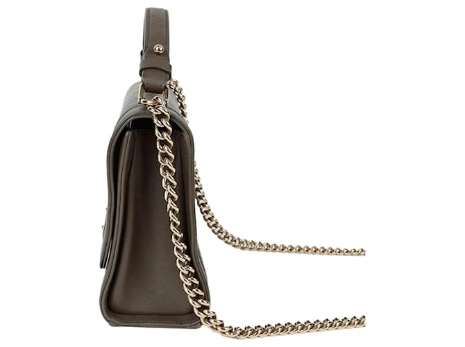 Chanel Borsa Tote a Spalla Label Click Medium Grigio - vista 6
