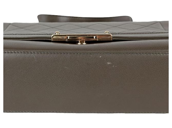 Chanel Borsa Tote a Spalla Label Click Medium Grigio - vista 9
