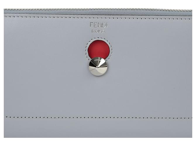 Fendi Portafoglio Lungo Blu - vista 3