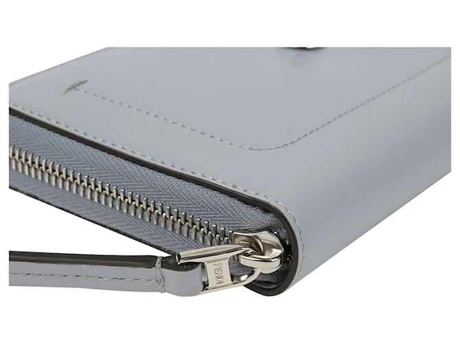 Fendi Portafoglio Lungo Blu - vista 7
