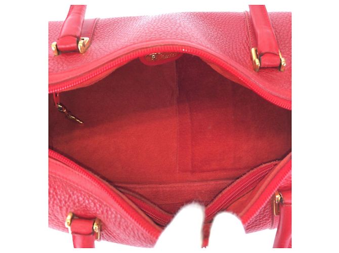 Gucci Vintage Leather Interlocking Handtasche Rot - Ansicht 9