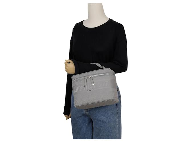 Dior Borsa Tote Vanity da Viaggio Grigio - vista 8
