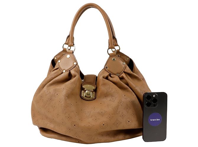 Louis Vuitton Borsa Tote Mahina Large Marrone - vista 10