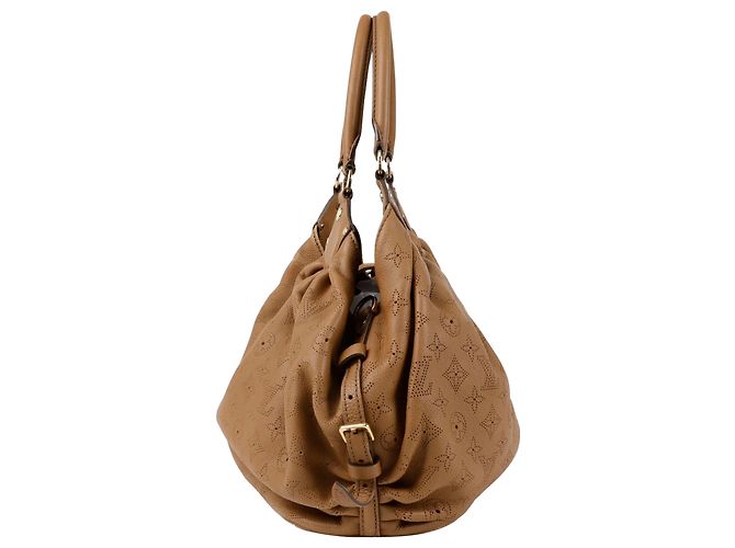 Louis Vuitton Borsa Tote Mahina Large Marrone - vista 3