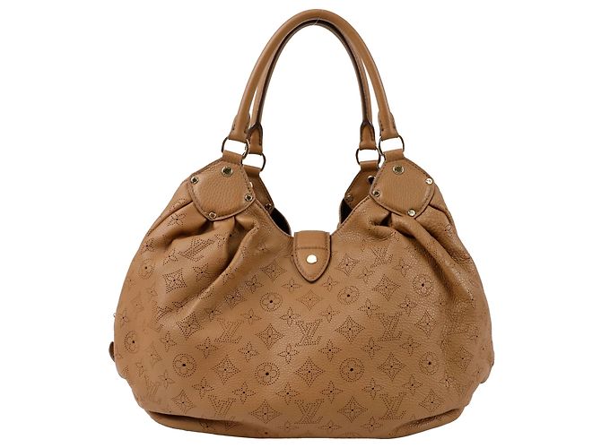 Louis Vuitton Borsa Tote Mahina Large Marrone - vista 4