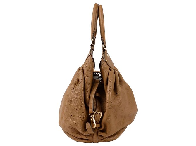 Louis Vuitton Borsa Tote Mahina Large Marrone - vista 5