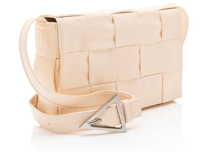 Bottega Veneta Borsa a tracolla Cassette in pelle di vitello Paper - vista 2