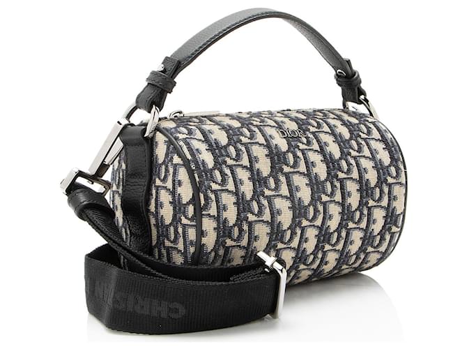 Mini borsa a tracolla Dior Oblique Marrone Beige - vista 2