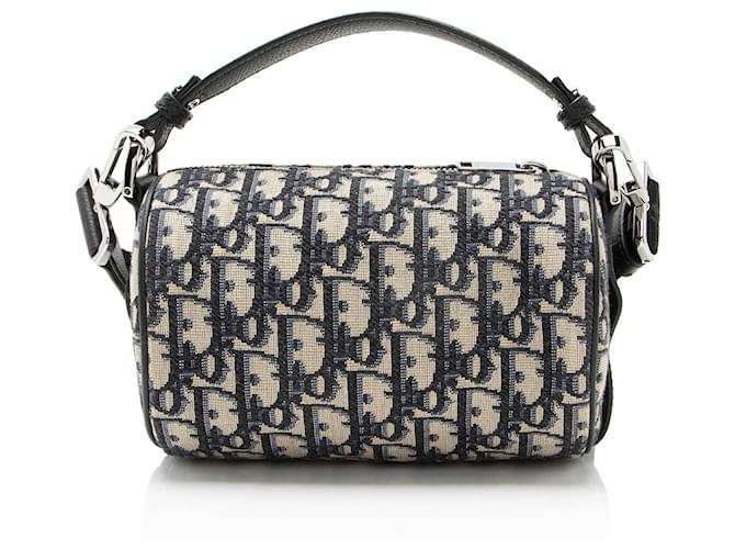 Mini borsa a tracolla Dior Oblique Marrone Beige - vista 3