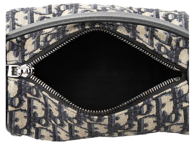Mini borsa a tracolla Dior Oblique Marrone Beige - vista 7