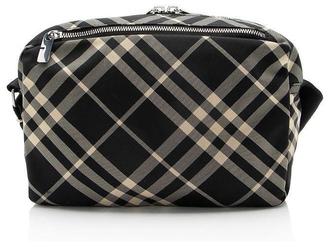Borsa a tracolla Burberry Essential Check Marrone Beige - vista 3