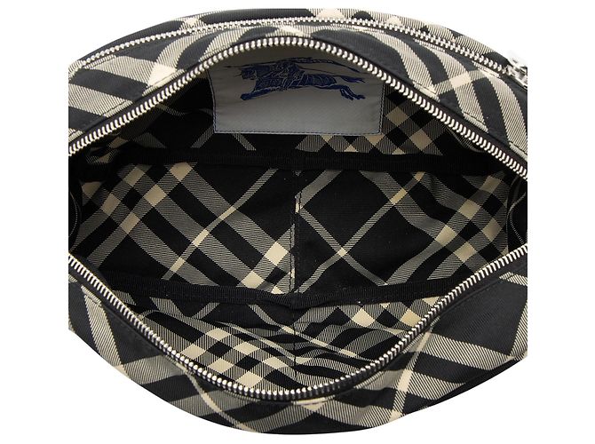 Borsa a tracolla Burberry Essential Check Marrone Beige - vista 7