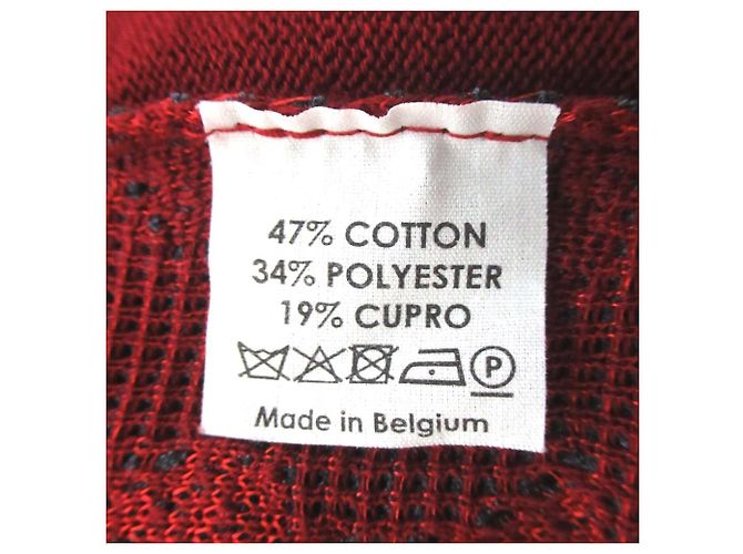 Autre Marque Dries Van Noten Strickpullover mit Kurzarm und Rosenmuster Rot - Ansicht 4
