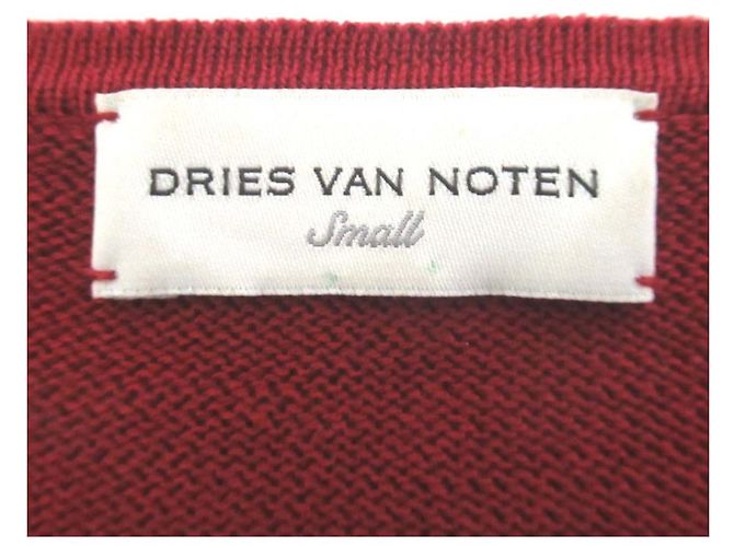 Autre Marque Dries Van Noten Strickpullover mit Kurzarm und Rosenmuster Rot - Ansicht 5