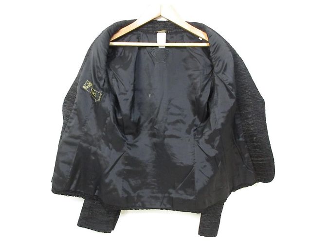 Chaqueta entallada de botonadura sencilla Versace Medusa Negro - vista 2