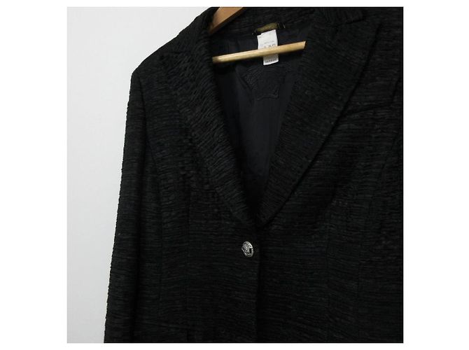 Chaqueta entallada de botonadura sencilla Versace Medusa Negro - vista 4