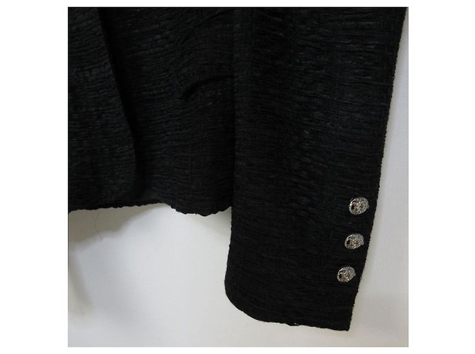 Chaqueta entallada de botonadura sencilla Versace Medusa Negro - vista 5