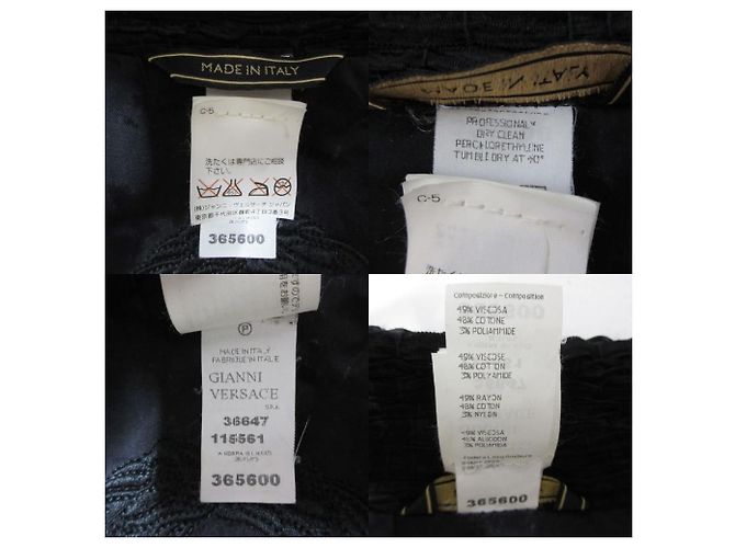 Chaqueta entallada de botonadura sencilla Versace Medusa Negro - vista 9