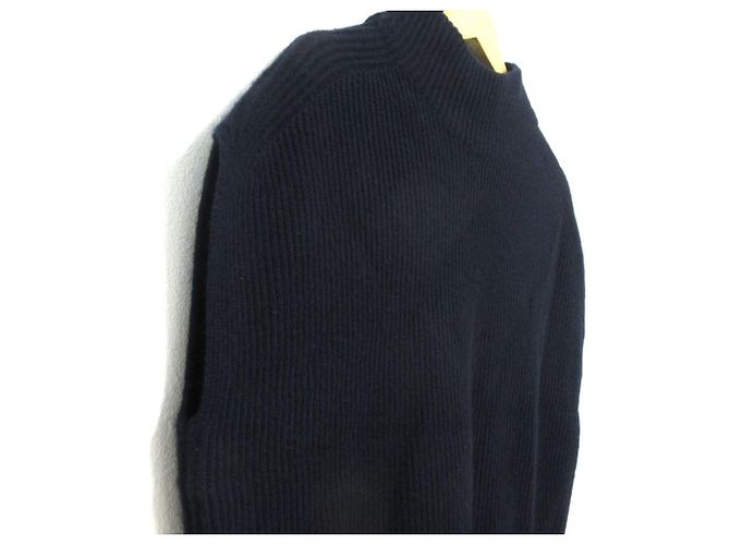 Autre Marque Maglia smanicata in maglia a coste 9G Drawer Blu Blu navy - vista 4