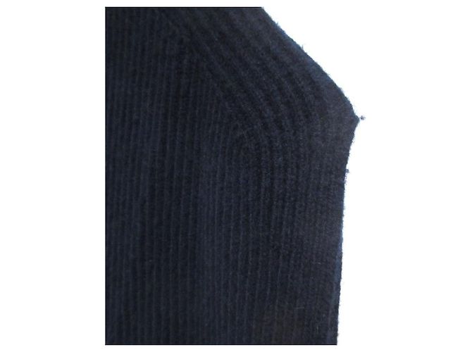 Autre Marque Maglia smanicata in maglia a coste 9G Drawer Blu Blu navy - vista 6