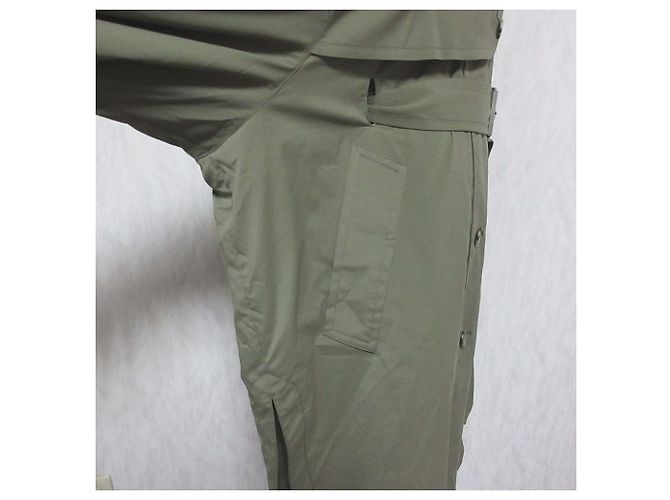 Autre Marque STUNNING LURE Abrigo Trench Largo Verde Caqui - vista 4