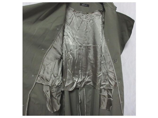 Autre Marque STUNNING LURE Abrigo Trench Largo Verde Caqui - vista 5